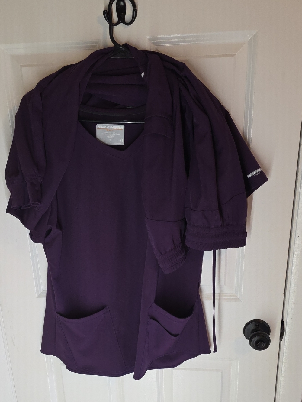 Skechers Women's Deep Purple Scrub Set